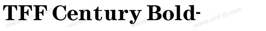 TFF Century Bold字体转换 TFF Century Bold字体转换